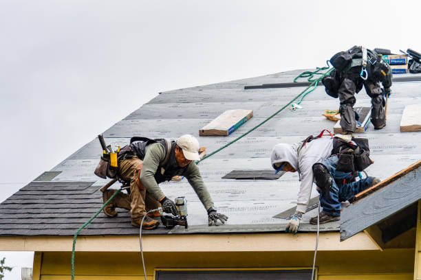 Professional Roof Installation technician working in Pepperell, MA